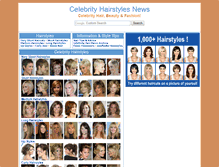 Tablet Screenshot of celebrityhairstylesnews.com